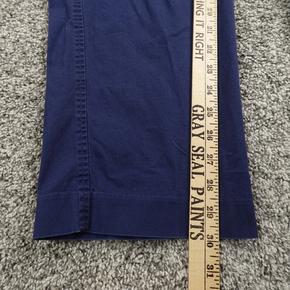 Ralph Lauren Pants‎ Mens 42X30 Blue Chino Trouser Golf Stretch Flat Front Preppy